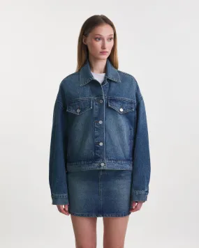 Wakakuu Icons   Jacket Lucky Denim Blå 